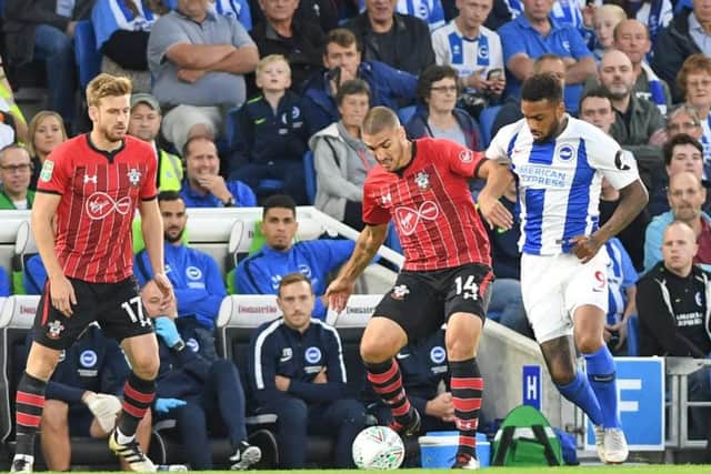 Action from Albion's Carabao Cup match with Southampton last month. Picture by PW Sporting Photography