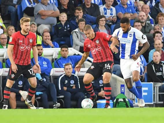 Action from Albion's Carabao Cup match with Southampton last month. Picture by PW Sporting Photography