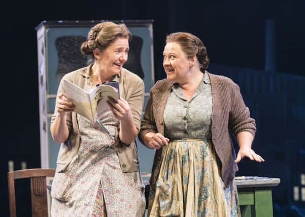 Clare Burt and Claire Machin in Flowers for Mrs Harris. Photo by Johan Persson