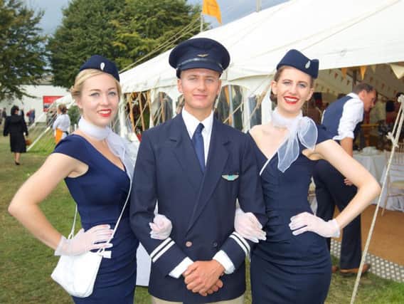 In costume at Goodwood Revival