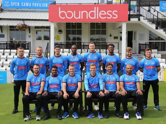 The Sussex Sharks squad for the 2018 Vitality Blast Finals Day. Photo: Sussex Cricket