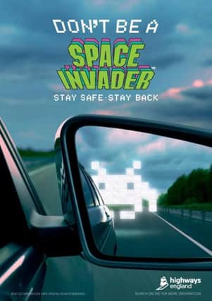 Dont be a Space Invader  stay safe, stay back says Highways England