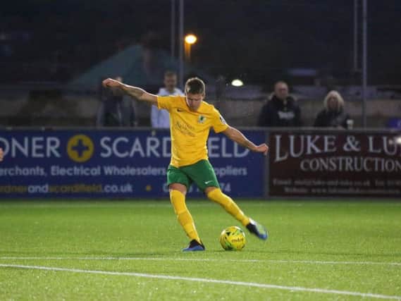 Chris Smith got Horsham's goal in their 1-0 victory over Herne Bay. Picture by John Lines