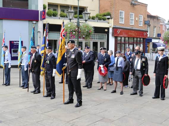 A remembrance service was held in the Carfax for those who fought in the Battle of Britain