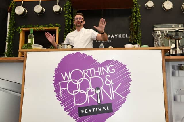 Kenny Tutt at Worthing Food and Drink Festival SUS-180917-133955001