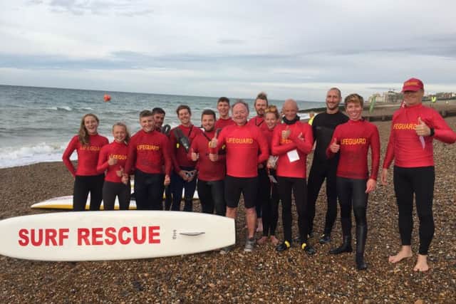 The team of lifeguards that were on duty over the weekend