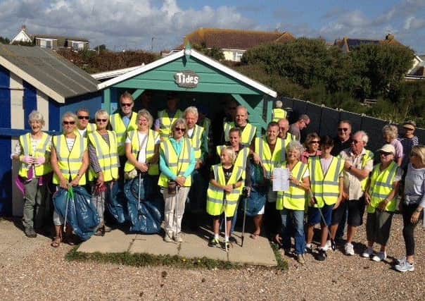 Around 30 members of Ferring Conservation Group met by the beach huts to take part in the last beach clean of 2018
