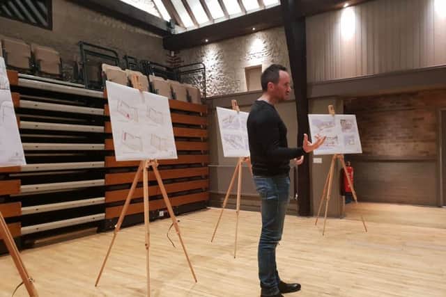 Architects discussed the Howard Kent site proposals at the Southwick Barn