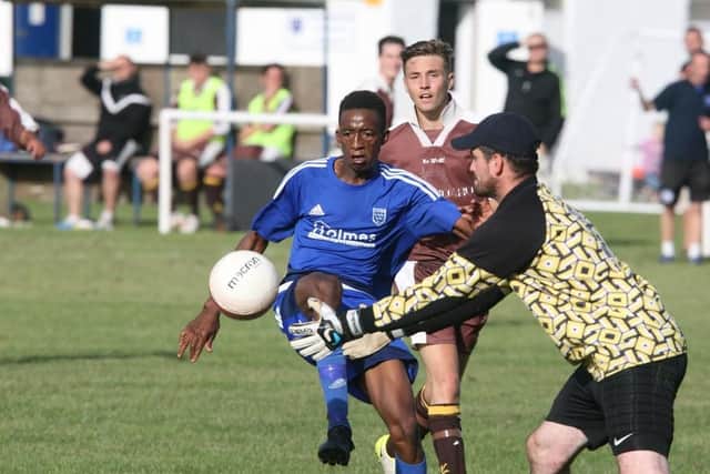Nkanyiso Mbambo was at the double in Ferring's first competitive win since September 16 last year. Picture by Derek Martin