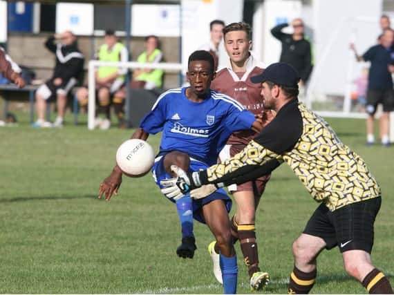 Nkanyiso Mbambo was at the double in Ferring's first competitive win since September 16 last year. Picture by Derek Martin