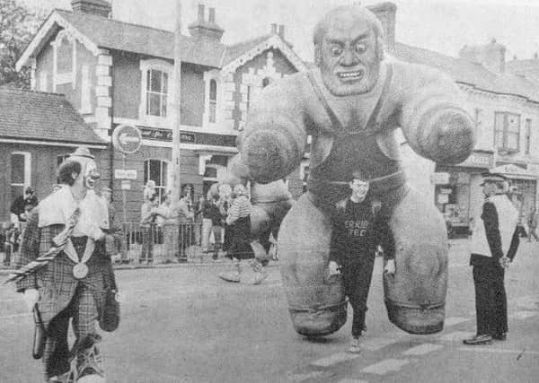 A parking warden encounters Terrible Ted, one of the Cumbrian Giants
