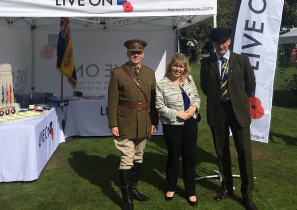 MP Maria Caulfield joins Barcombe branch of the Royal British Legion to commemorate 100 year since the Great War SUS-180920-074517001