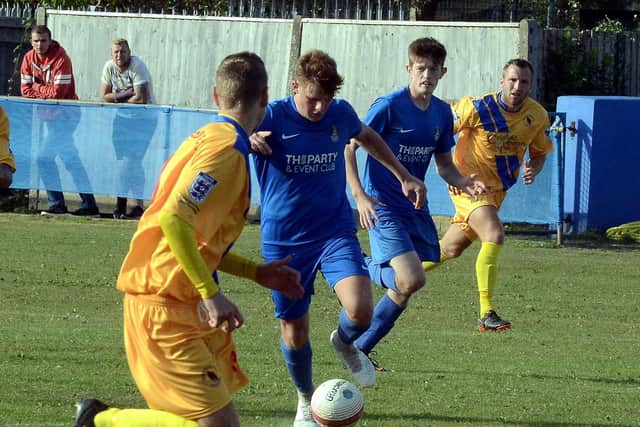 Ollie Hambleton on the ball for Selsey / Picture by Kate Shemilt