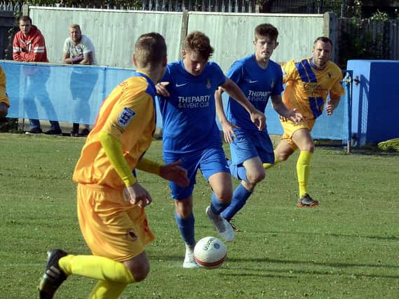Ollie Hambleton on the ball for Selsey / Picture by Kate Shemilt
