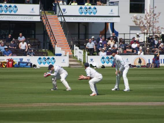 Sussex are on the back foot at Hove, but not out of the game