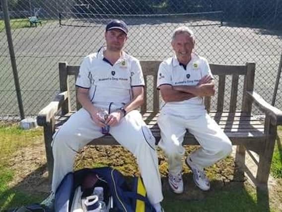 Kirdford players relax at their game against Petworth Park