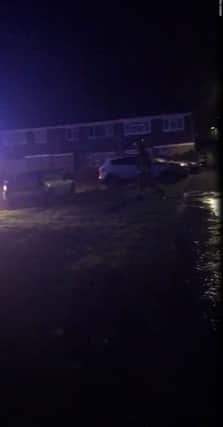 The flooding last night, photo by Natalie Skeggs