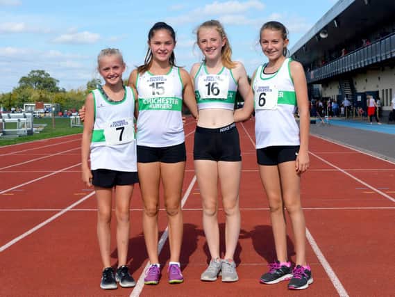 Four of Chichester's rising athletics stars who were in action at Sutton / Picture by Lee Hollyer