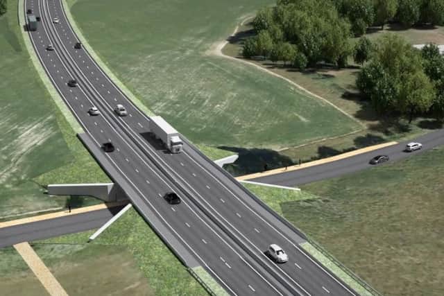 An artist's impression of how the new A27 could look. Picture: Highways England SUS-180515-121506001