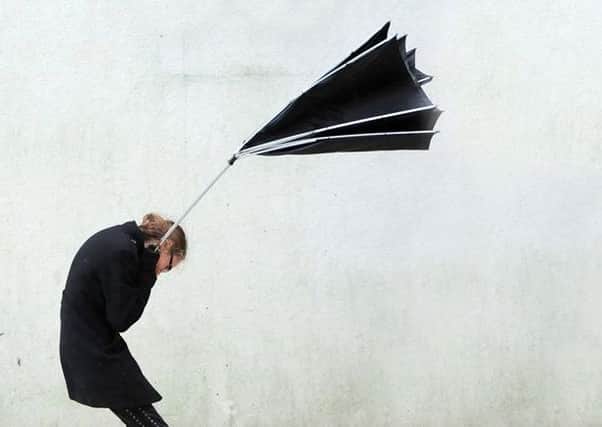 Strong gusting winds are expected
