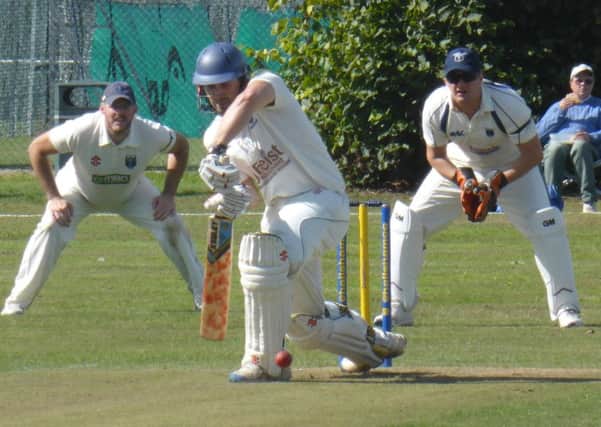 Tom Powell batting for Little Common Ramblers against Hailsham. Pictures by Simon Newstead