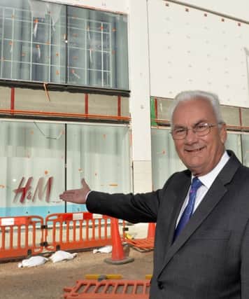Bill Plumridge outside the site where the new H & M store will be in Eastbourne (Photo by Jon Rigby)
