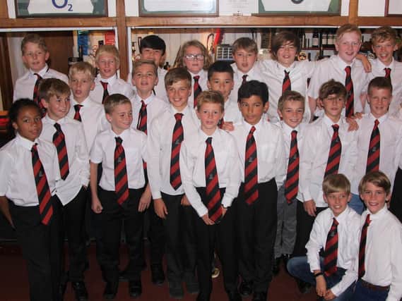Heath U12s squad received their Club ties on Saturday graduating from mini to junior rugby