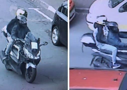 Police released new CCTV images of the moped