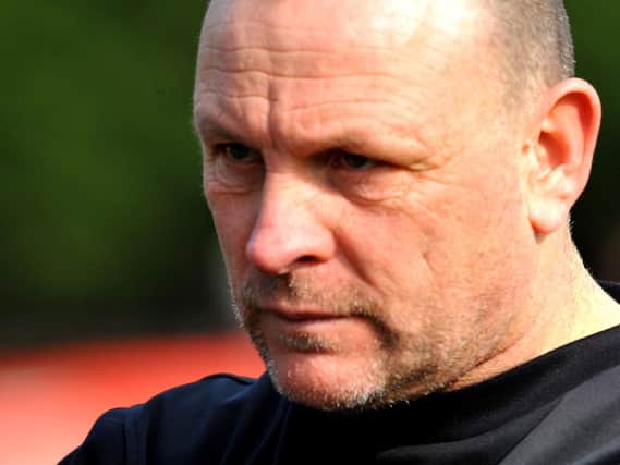 Burgess Hill Town manager Ian Chapman was pleased his side 'gave it a go' in their 3-0 FA Cup defeat to Hampton & Richmond Borough but admitted that their FA Cup opponents were the better side. Picture by Steve Robards.