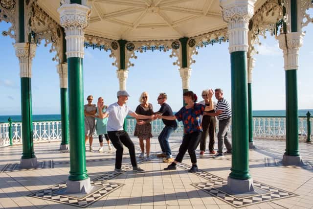 Dancing at the bandstand (Photograph: Maria Scard)
