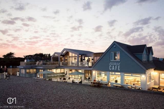 An artists' impression of the expanded Bluebird Cafe in Ferring. Picture: OM Architectural Design