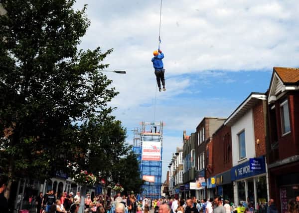 Aerial Birdman in 2015 was described as a great success story for Bognor Regis boosting footfall for shops and traders