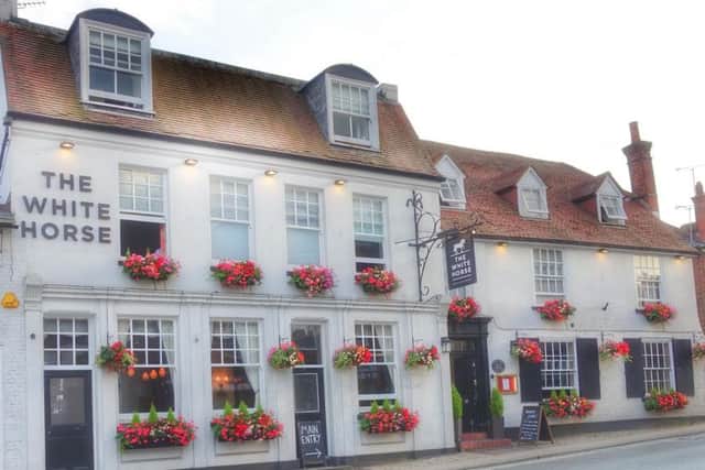 The White Horse Pub put on a beautiful display for Storrington in Bloom