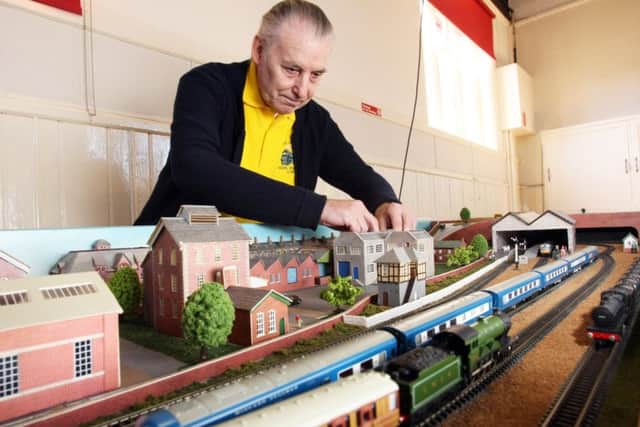 Dave Vincent with his layout at Sompting and District Model Railway Club's open day. Picture: Derek Martin DM1894219a