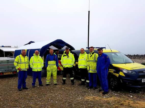 The current Selsey Coastguard team