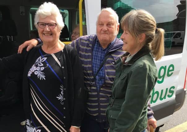 Spencer Gee and his wife June use the services of the Community Minibus Association West Sussex