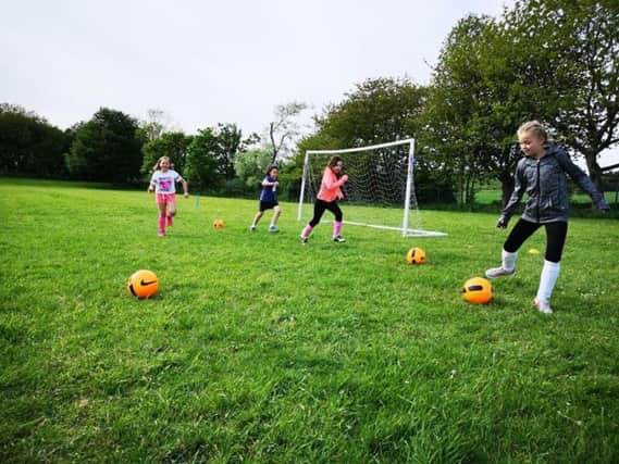 Action at one of the FA Wildcats' sessions