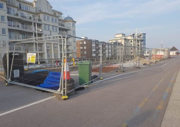 The site of the new toilets on Bognor Regis seafront