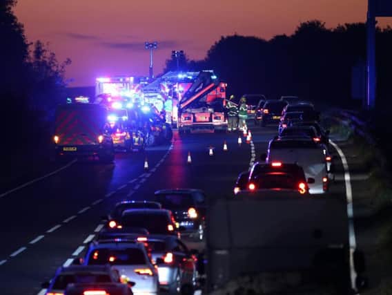 Two car collision Shoreham bypass. 27-09-18