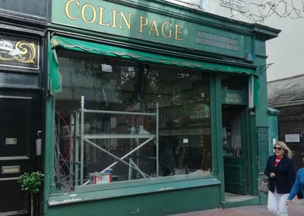 Colin Page bookshop in Duke Street has closed its doors