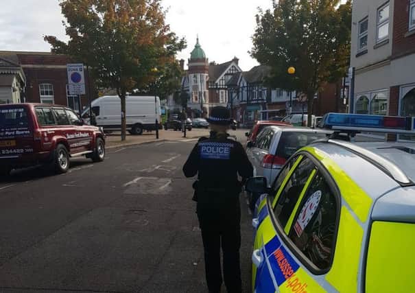 The patrol follows a recent alleged stabbing near the station. Picture: Sussex Police