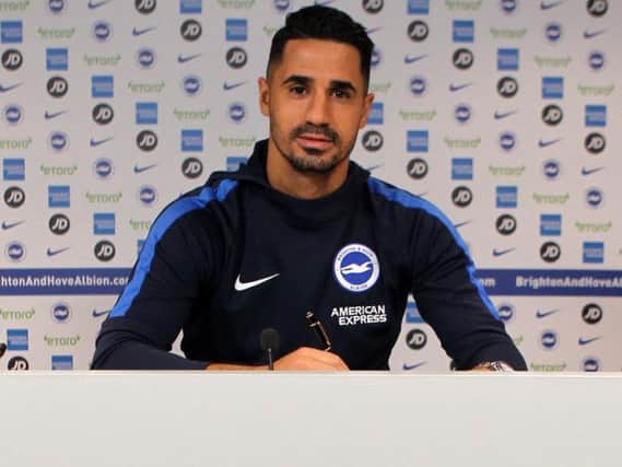 Beram Kayal signs his new deal. Picture by Paul Hazlewood/ BHAFC
