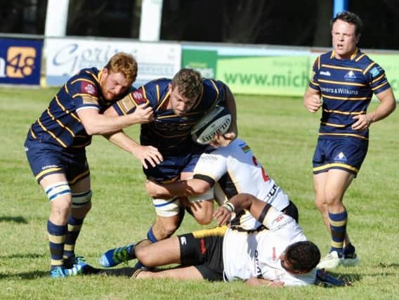 Skipper Liam Perkins got Worthing Raiders' opening try in the win over Birmingham & Solihull. Picture by Stephen Goodger