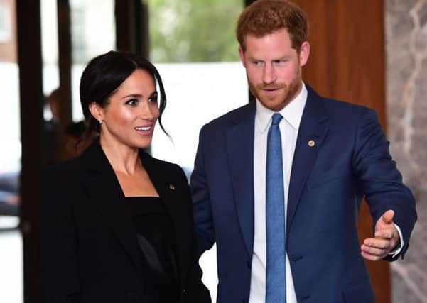 The Duke and Duchess of Sussex arriving for the annual WellChild Awards at the Royal Lancaster Hotel in London. PRESS ASSOCIATION Photo. Picture date: Tuesday September 4, 2018. See PA story ROYAL WellChild. Photo credit should read: Victoria Jones/PA Wire SUS-180110-125834001