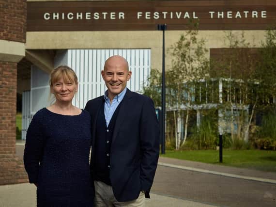 Chichester Festival Theatre's Executive Director Rachel Tackley and Artistic Director Daniel Evans. Photo by Tobias Key.
