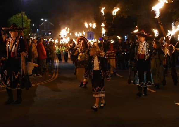 Thousands attended the Burgess Hill Bonfire Night celebrations on Saturday (September 29). Picture: Liz Pearce