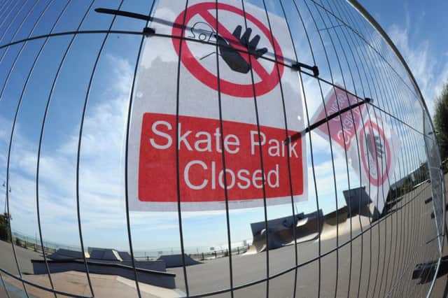 Sovereign Skate Park closed in Eastbourne (Photo by Jon Rigby) SUS-160915-091643008
