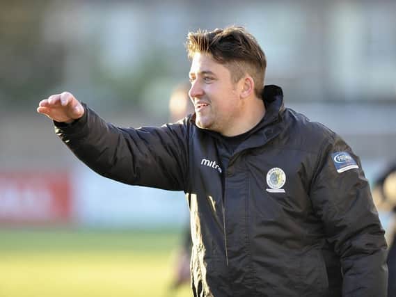 Horsham boss Dominic Di Paola believes his side are underdogs going into their home FA Cup third qualifying tie against Poole Town on Saturday, but he has backed his side to be up to the test. Picture by Stephen Goodger.