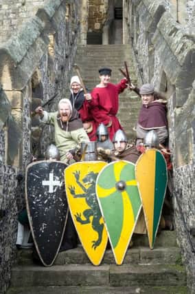 Normans in the castle, picture by Victoria Dawe