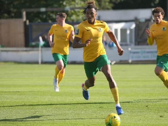 Action from Horsham v Bury Town on Saturday. Picture by John Lines.